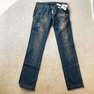 Brand new DSquared vintage denim Italian sz 40, US 27